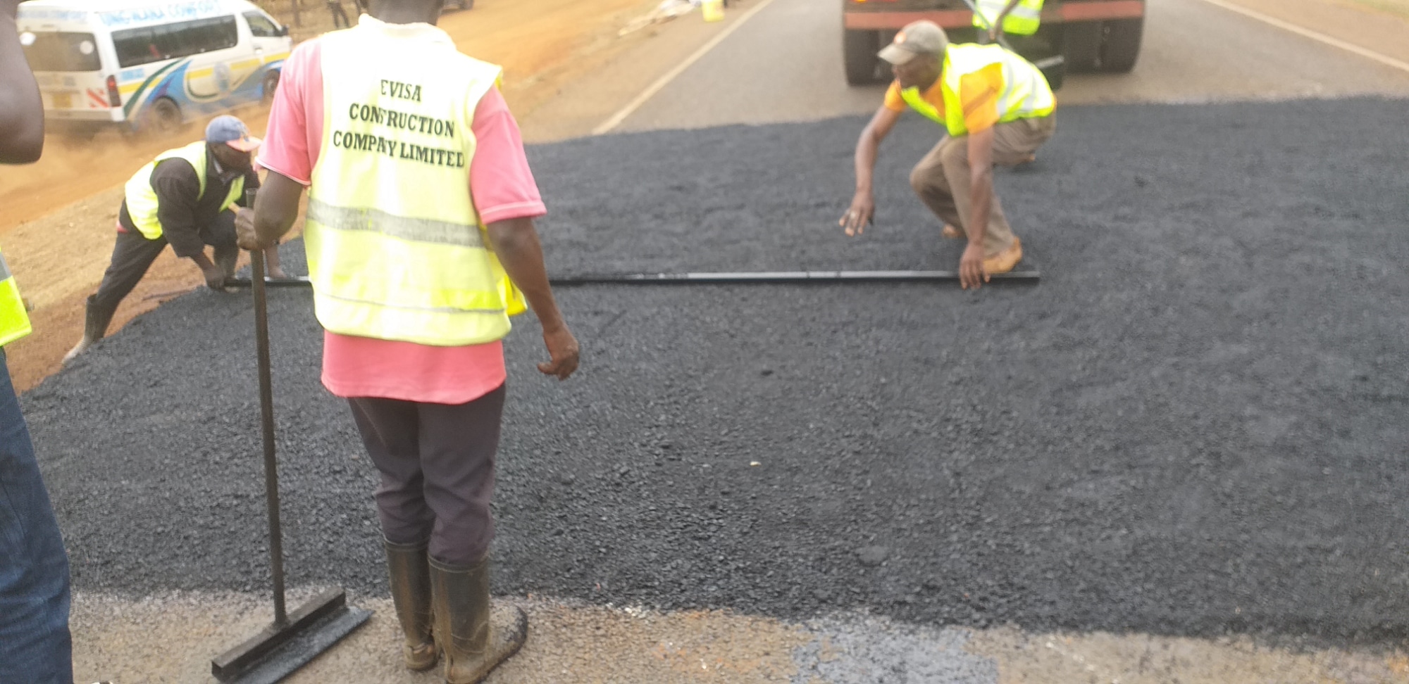 Bridge construction works